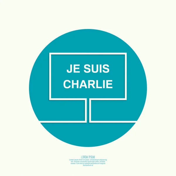 Símbolo de solidaridad en París — Archivo Imágenes Vectoriales