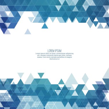 Yaratıcı soyut üçgen desen.
