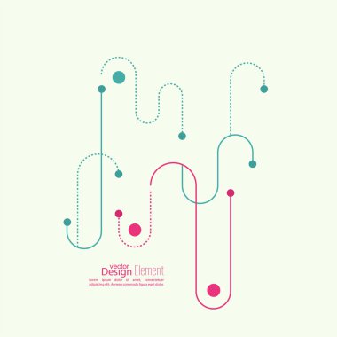 eğri çizgiler, noktalı çizgiler ve siyah arka plan yapmak