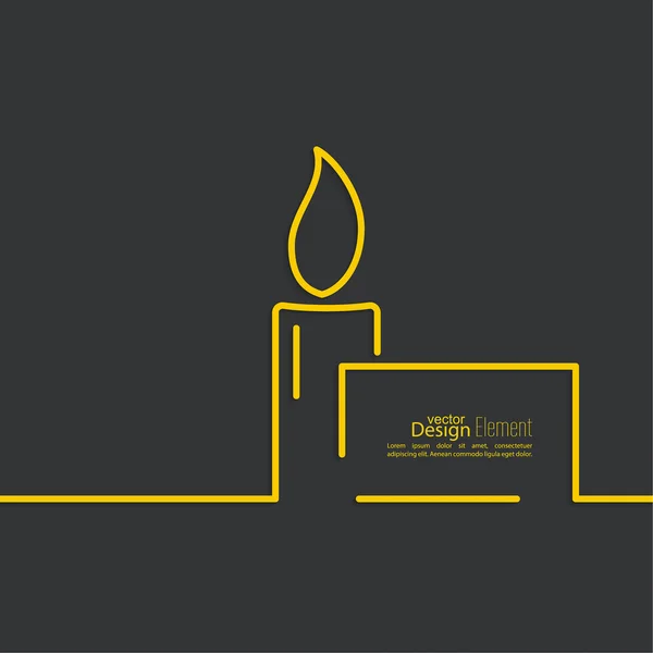 Похоронні свічки — стоковий вектор