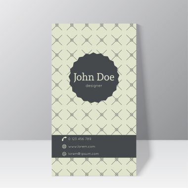 Trendy kartvizit şablonu