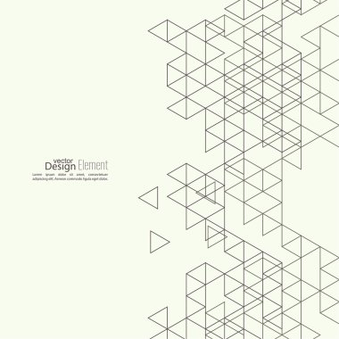 Yaratıcı soyut üçgen desen.