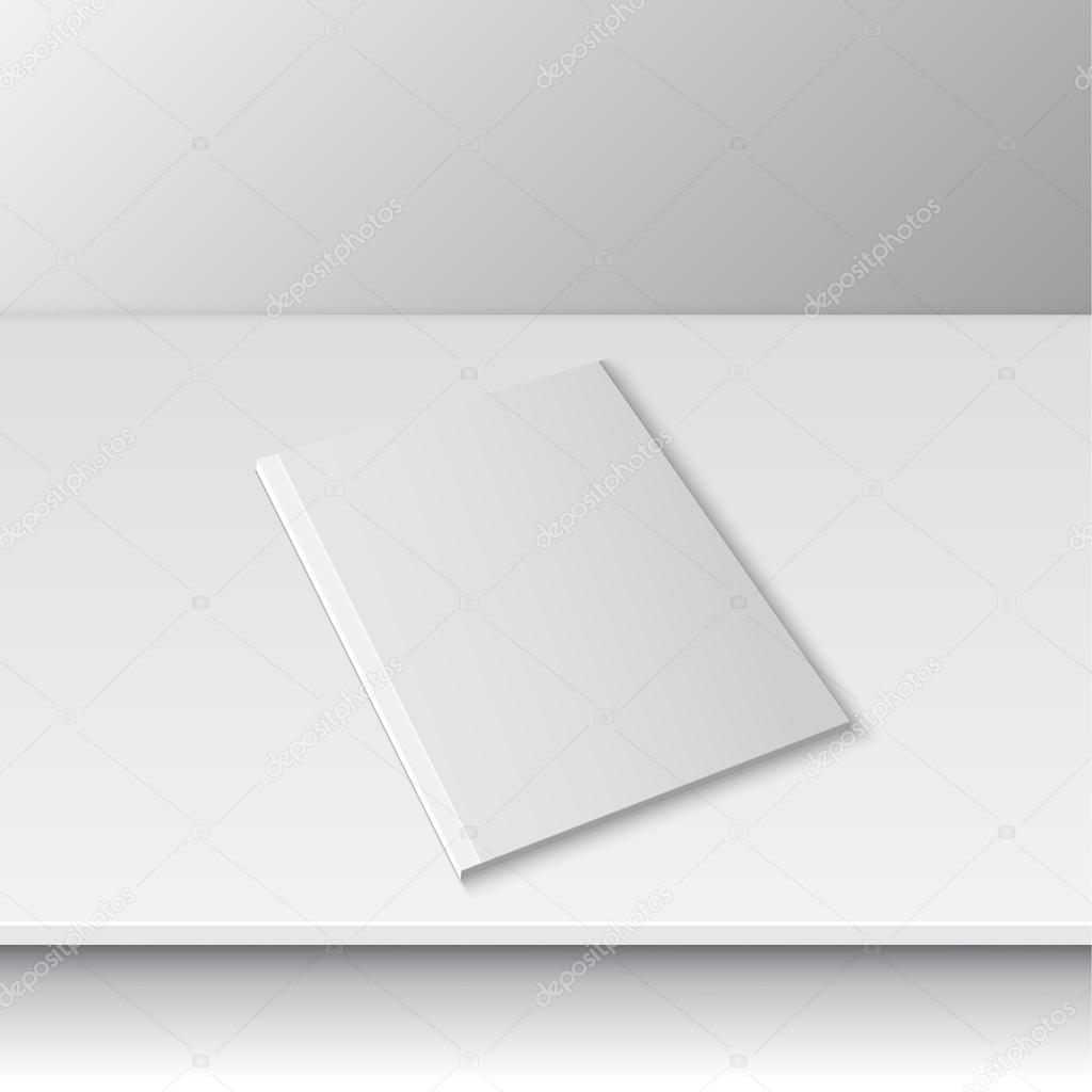 Blank empty magazine template