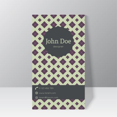 Trendy kartvizit şablonu