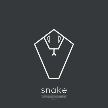The symbol of the snake. clipart