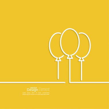 İpleri balonlarla demet.