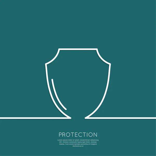 Shield symbol. — Stock Vector