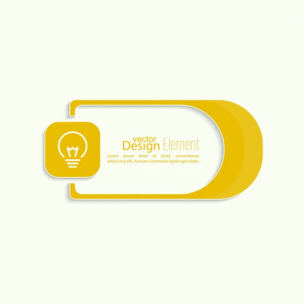 Bombilla idea de luz — Vector de stock