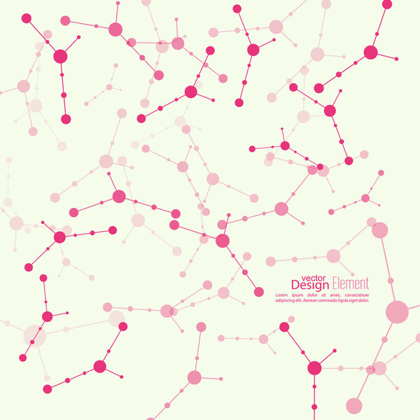 Abstract background with DNA molecule structure