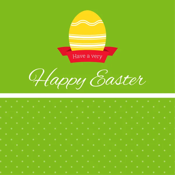 Huevo de Pascua con bandera de cinta — Vector de stock