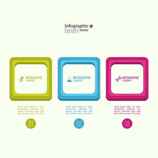 Comparative chart with templates for presentation — Stock Vector