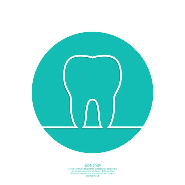 Antecedentes com contorno dos dentes . —  Vetores de Stock