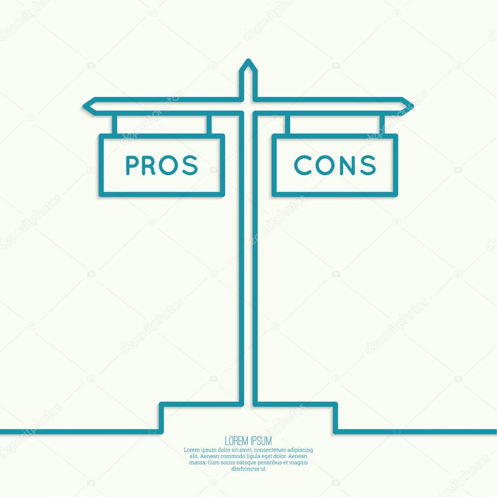 Pros and Cons list.