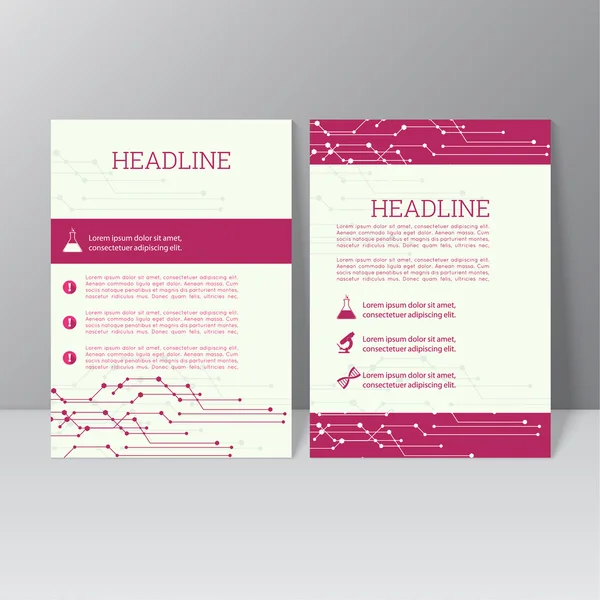 Vektör broşürü şablon tasarımı