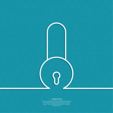 Bir kalkan ile kilit.