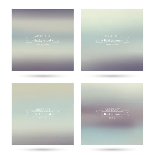 Set of vector colorful abstract backgrounds blurred. Royalty Free Stock Vectors