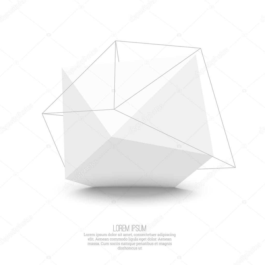 Abstract polygonal geometric shape.