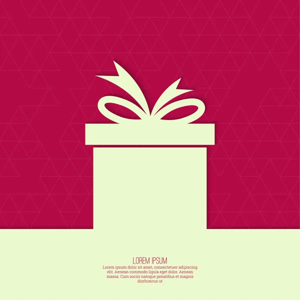 Ruban sous forme de cadeau — Image vectorielle