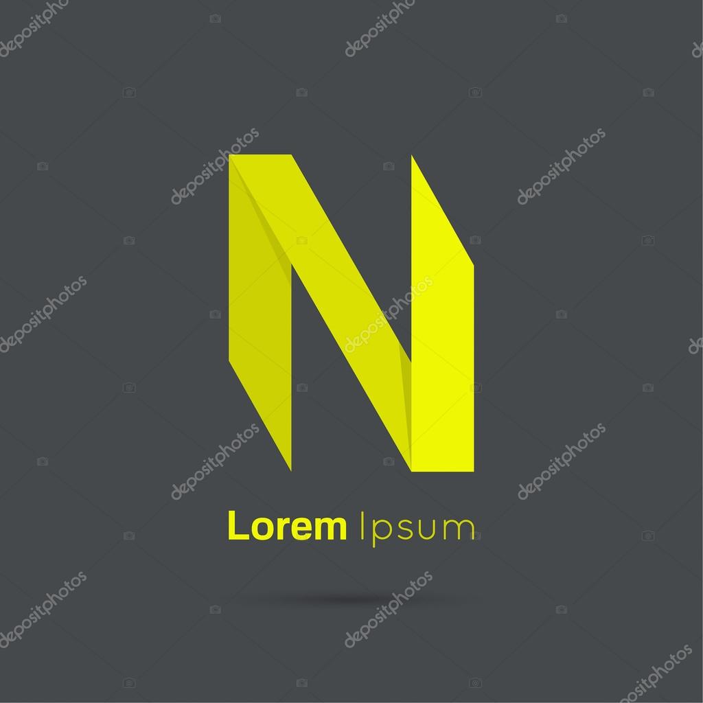 Letter N logo icon design template elements