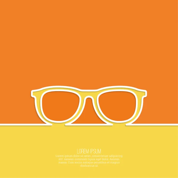 Icône de lunettes Geek . — Image vectorielle