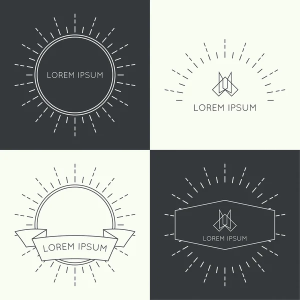 Set of vintage banners. — Stock Vector