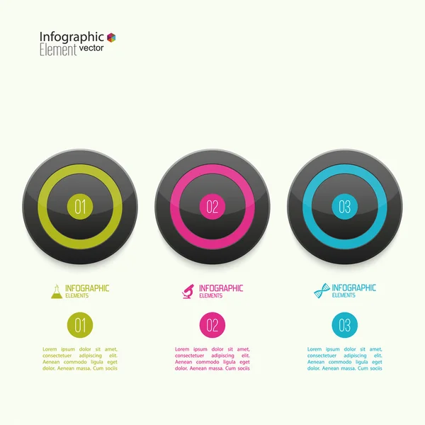 Comparative chart with templates for presentation — Stock Vector