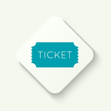 Eski vintage tarzı için giriş bileti.