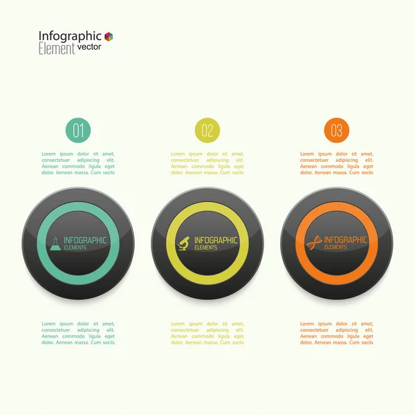 Comparative chart with templates for presentation — Stock Vector