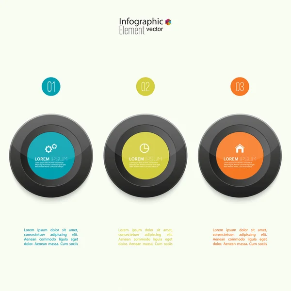 Cuadro comparativo con plantillas para presentación — Vector de stock