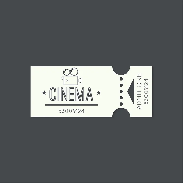 Entry ticket to old vintage style. — Stock Vector