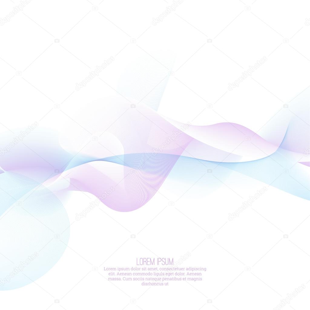 Techno vector abstract background with soft lines.