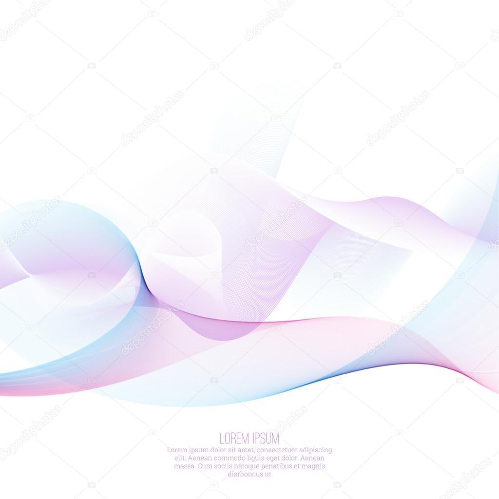 Techno vector abstract background with soft lines.