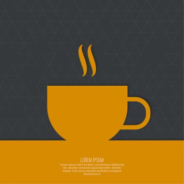 Arka plan ile bir fincan