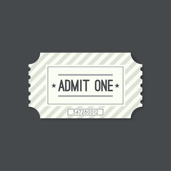 Entry ticket to old vintage style. — Stock Vector