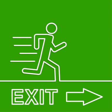 Acil Çıkış İşareti.