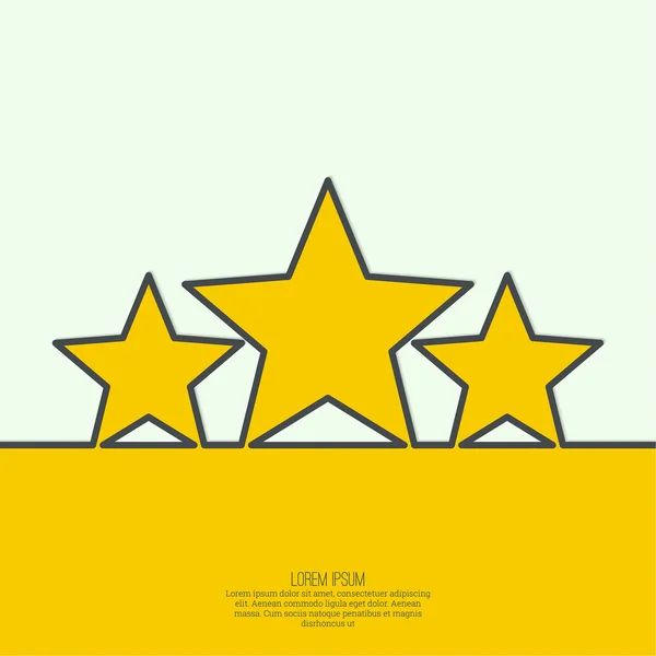 Fond abstrait avec étoiles dorées — Image vectorielle