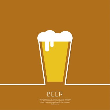 Abstract background with Beer glass