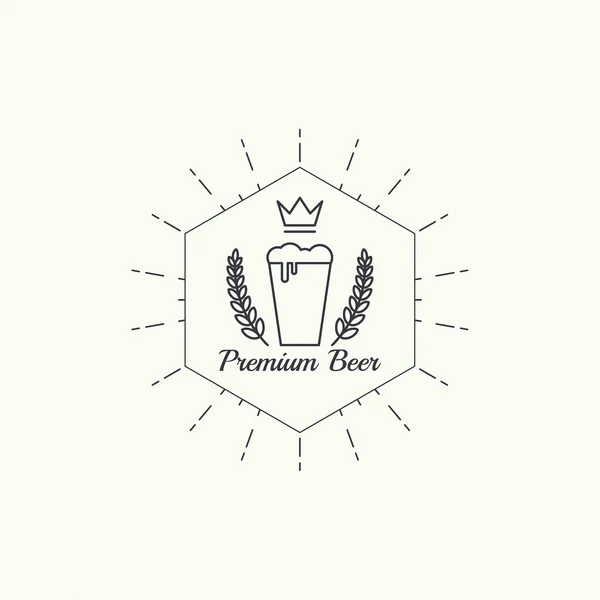 Beer brewery emblems — Stock Vector