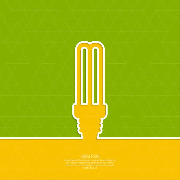 Energy saving lamp. — Stock Vector