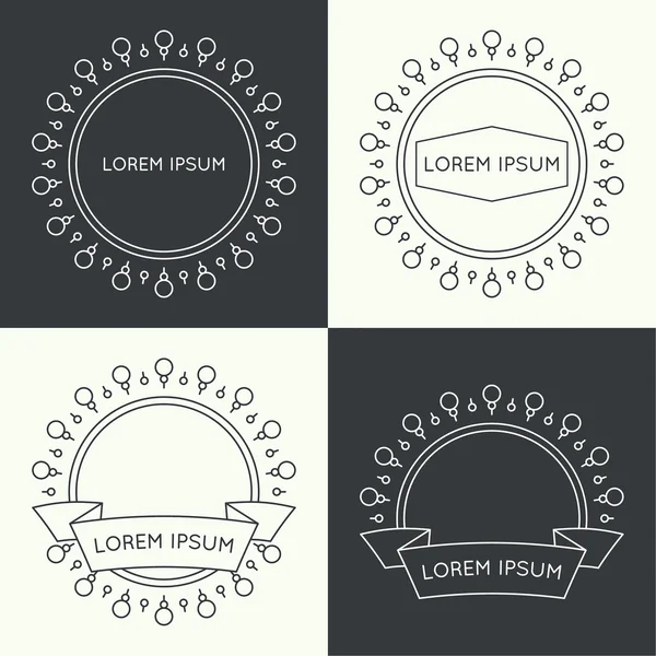 Set of vintage banners. — Stock Vector