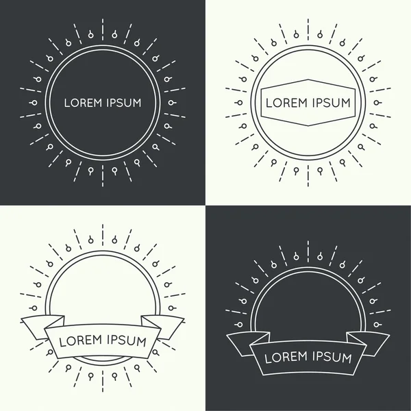 Set of vintage banners. — Stock Vector