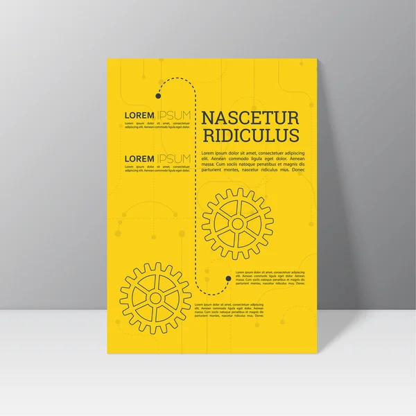 Diseño de plantilla de folleto vectorial — Archivo Imágenes Vectoriales