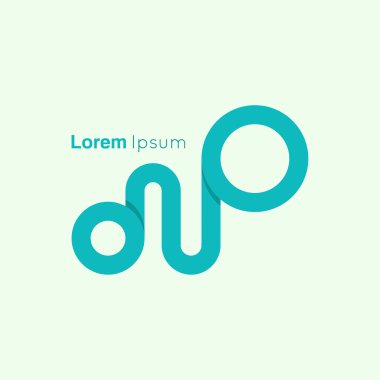 soyut vektör logo tasarım şablonu.