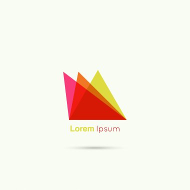 İş soyut vektör logo simge. 
