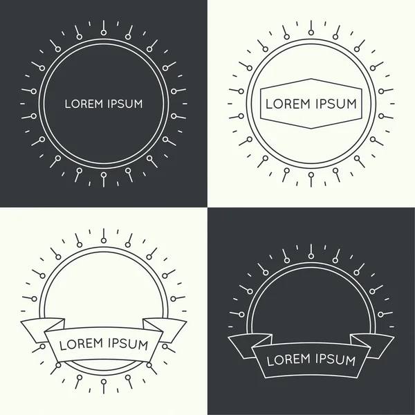 Set of vintage banners. — Stock Vector