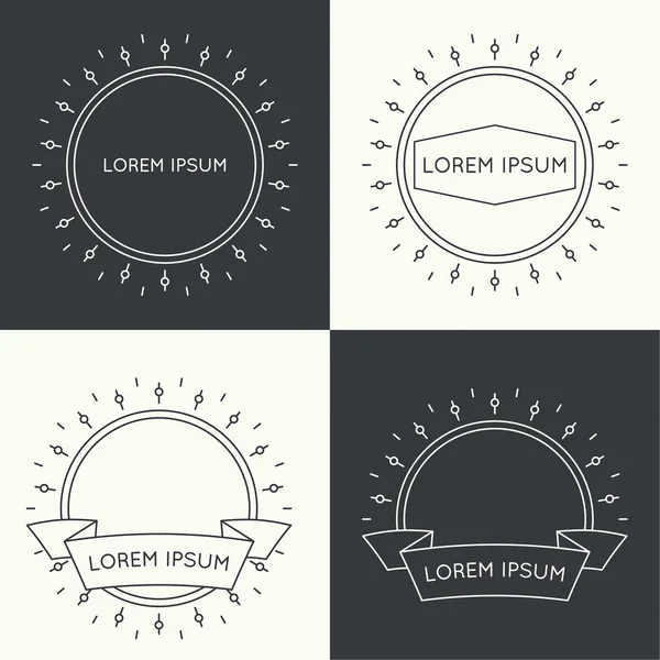 Set of vintage banners. — Stock Vector