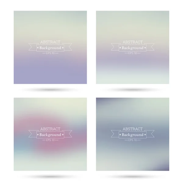 Set  colorful abstract backgrounds blurred. — Stock Vector