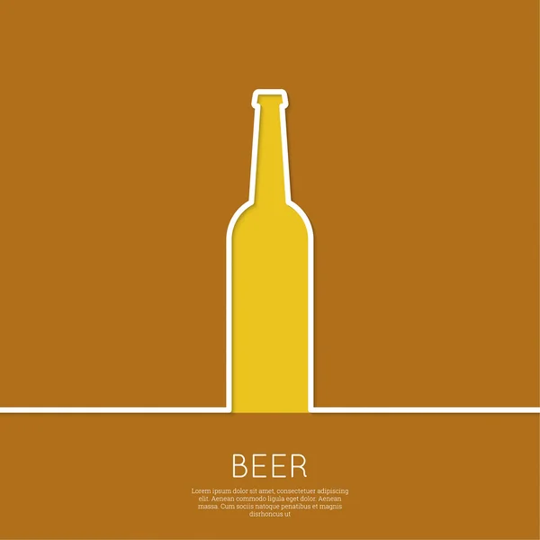 Abstraktní pozadí s pivní sklo — Stockový vektor