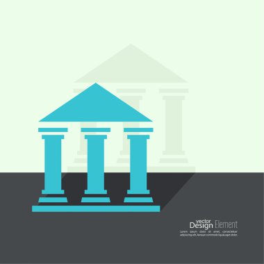 Abstract background with ancient building