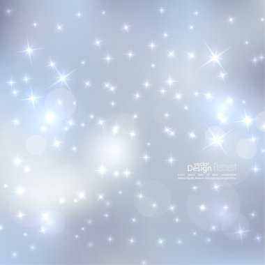 Abstract blurred background with sparkle stars